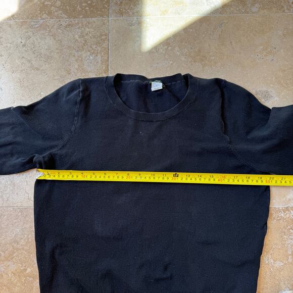 J.Crew Black Crewneck Sweater Women’s Sz. Large | Soft Knit | Minimalist Classic - Picture 4 of 6